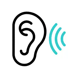 איור של אוזן קשובה